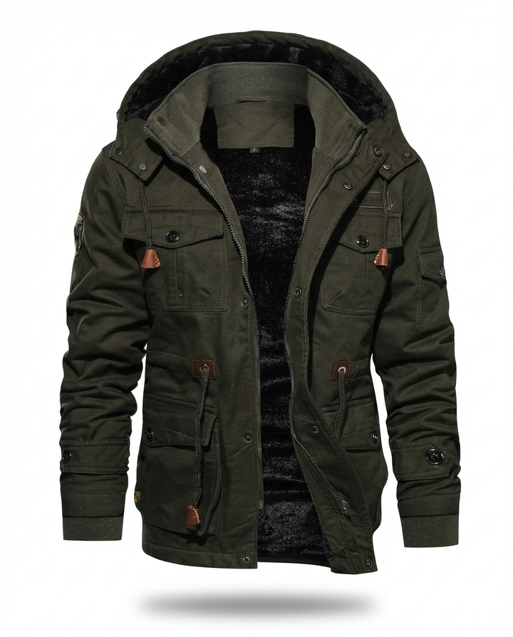 Męska kurtka wiosenna | Dopasowana | Wiele kieszeni | Swobodny