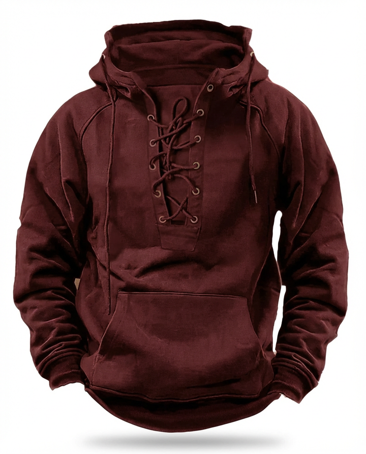 Luźna bluza męska | Wiatroszczelny krój | Gruby materiał | Na jesień i zimę