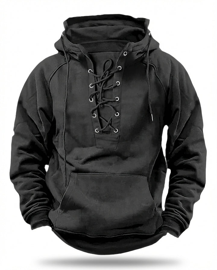 Luźna bluza męska | Wiatroszczelny krój | Gruby materiał | Na jesień i zimę