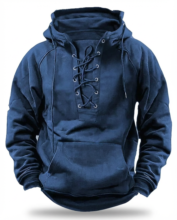 Luźna bluza męska | Wiatroszczelny krój | Gruby materiał | Na jesień i zimę