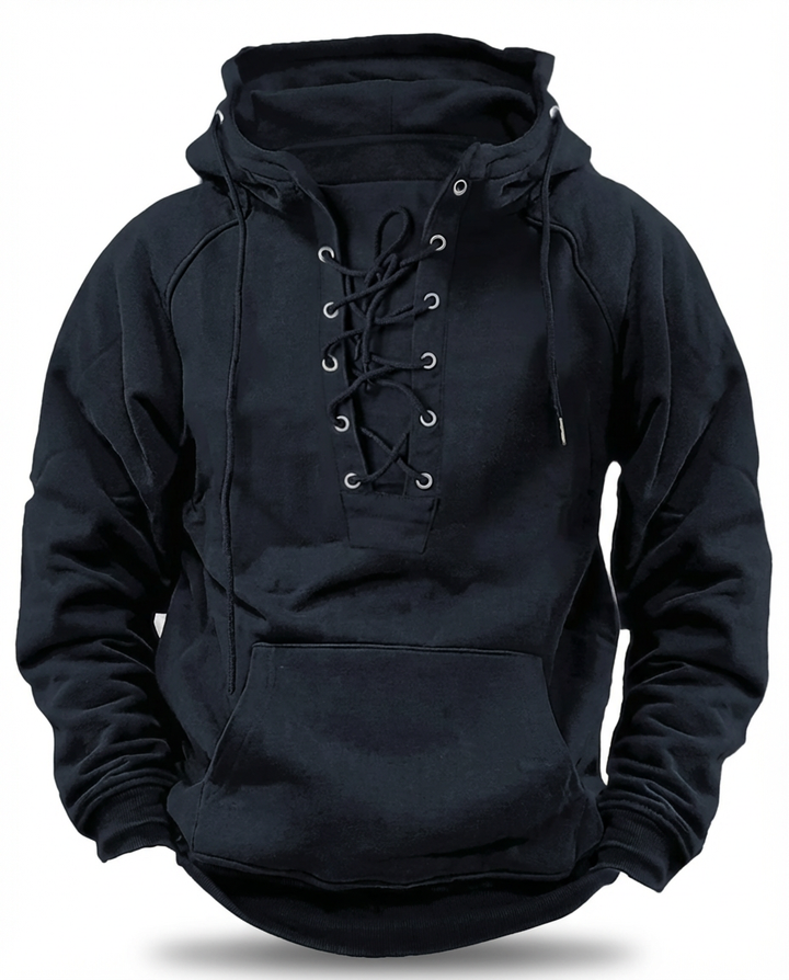 Luźna bluza męska | Wiatroszczelny krój | Gruby materiał | Na jesień i zimę