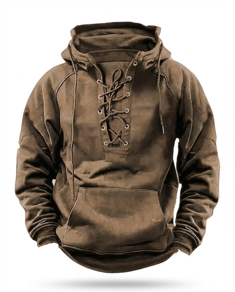 Luźna bluza męska | Wiatroszczelny krój | Gruby materiał | Na jesień i zimę