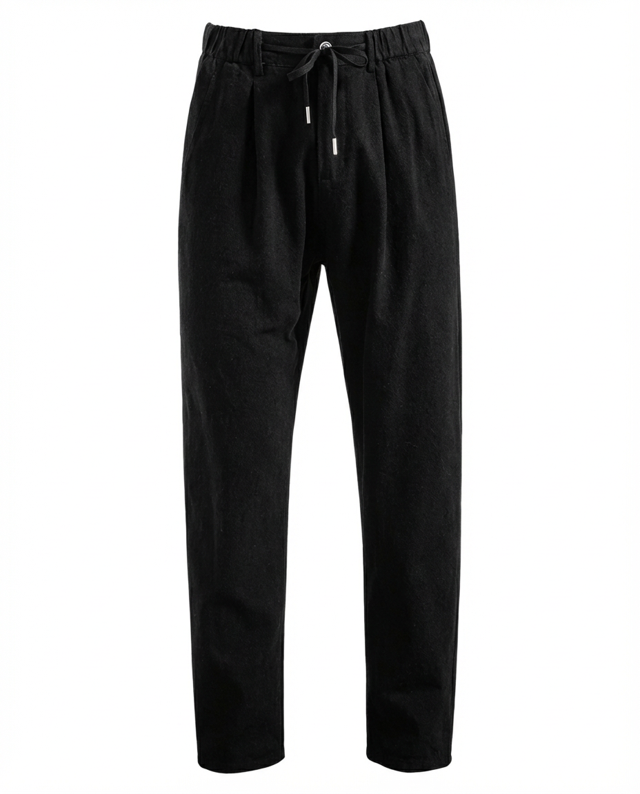 Lekkie lniane spodnie męskie | Luźny krój | Oddychający materiał | Na co dzień