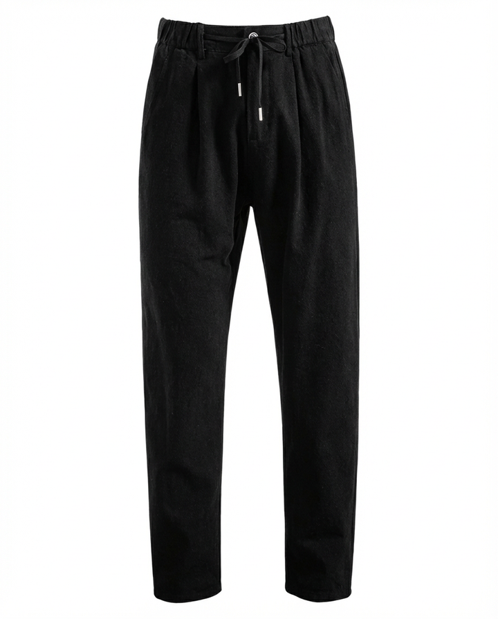 Lekkie lniane spodnie męskie | Luźny krój | Oddychający materiał | Na co dzień