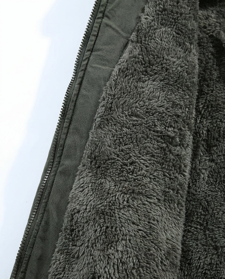 Męska Kurtka z Kapturem | Podszyta i Wiatroodporna | Klasyczny Krój - 7