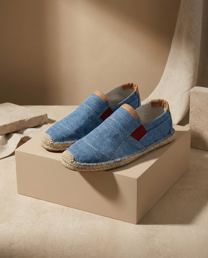Espadryle Męskie Wygodne Casualowe | Minimalistyczny Krój | Oddychający Materiał | Na Lato