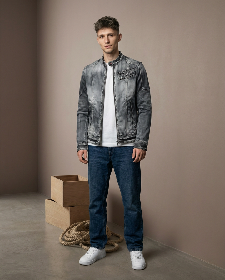Kurtka Dżinsowa Dzinsowa | Klasyczny Krój | Wysokiej Jakości Materiały | Na Co Dzień