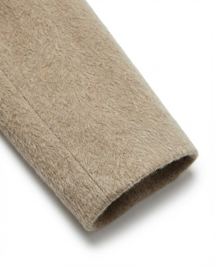 Płaszcz Damski Długi Elegancki | Klasyczny Krój | Ciepły Materiał | Na Zimę