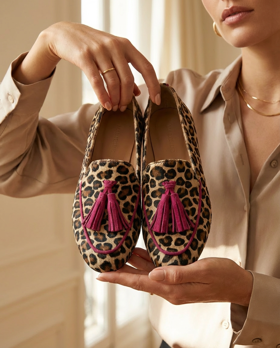 Kapcie Damskie Wygodne z Frędzlami | Standardowy Krój | Elastyczna Podeszwa | Na Co Dzień