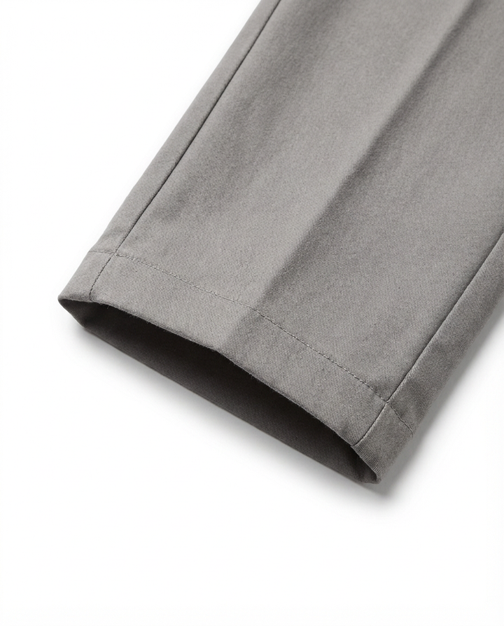 Spodnie Męskie Klasyczne | Dopasowany Krój | Płaski Przód | Do Pracy i na Spotkania