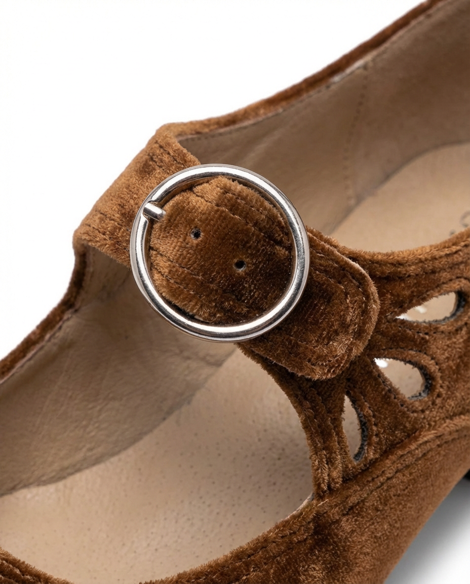 Buty Damskie Mary Jane | Niski Obcas Słupkowy | Klasyczny Styl | Na Co Dzień