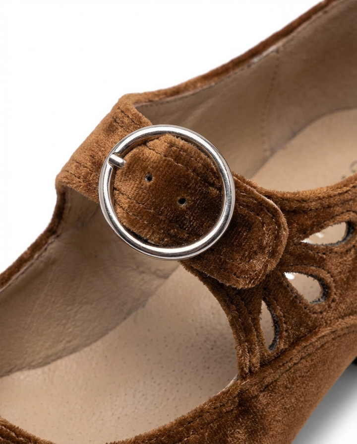 Buty Damskie Mary Jane | Niski Obcas Słupkowy | Klasyczny Styl | Na Co Dzień