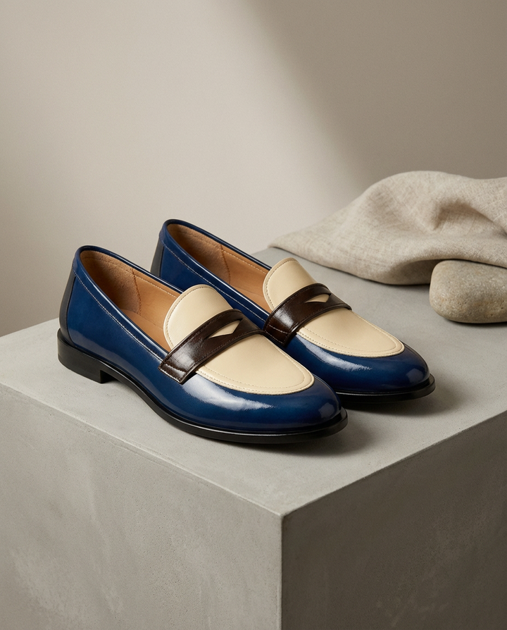 Mokasyny Damskie Mokasyny | Płaski Krój | Okrągły Nosek | Na Co Dzień