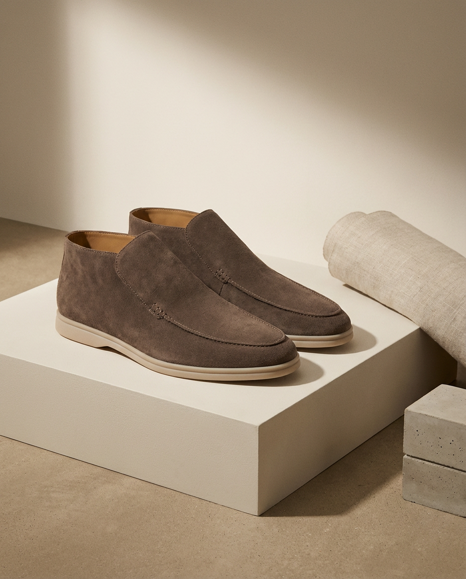 Mokasyny Męskie Czarne | Wsuwane | Komfortowe Wnętrze | Na Co Dzień