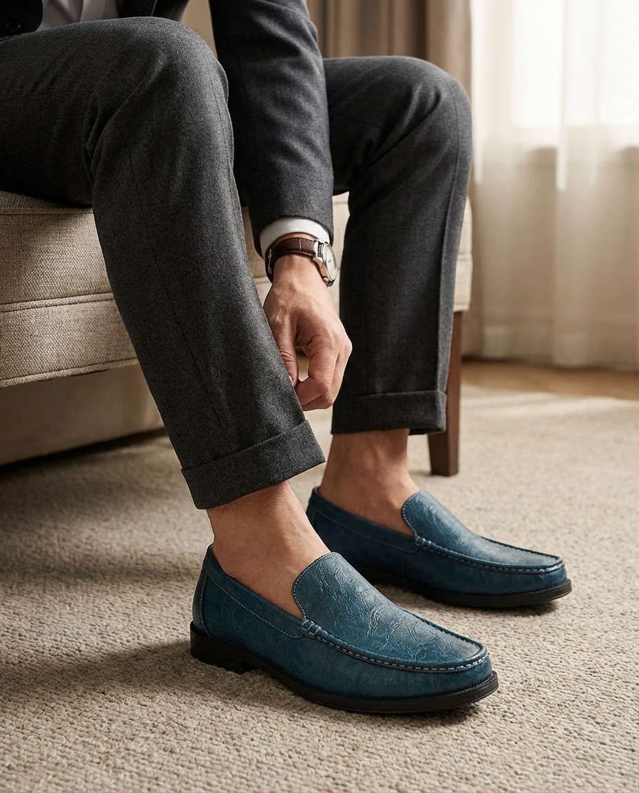 Mokasyny Męskie Skórzane | Klasyczny Krój | Komfortowa Konstrukcja | Na Co Dzień