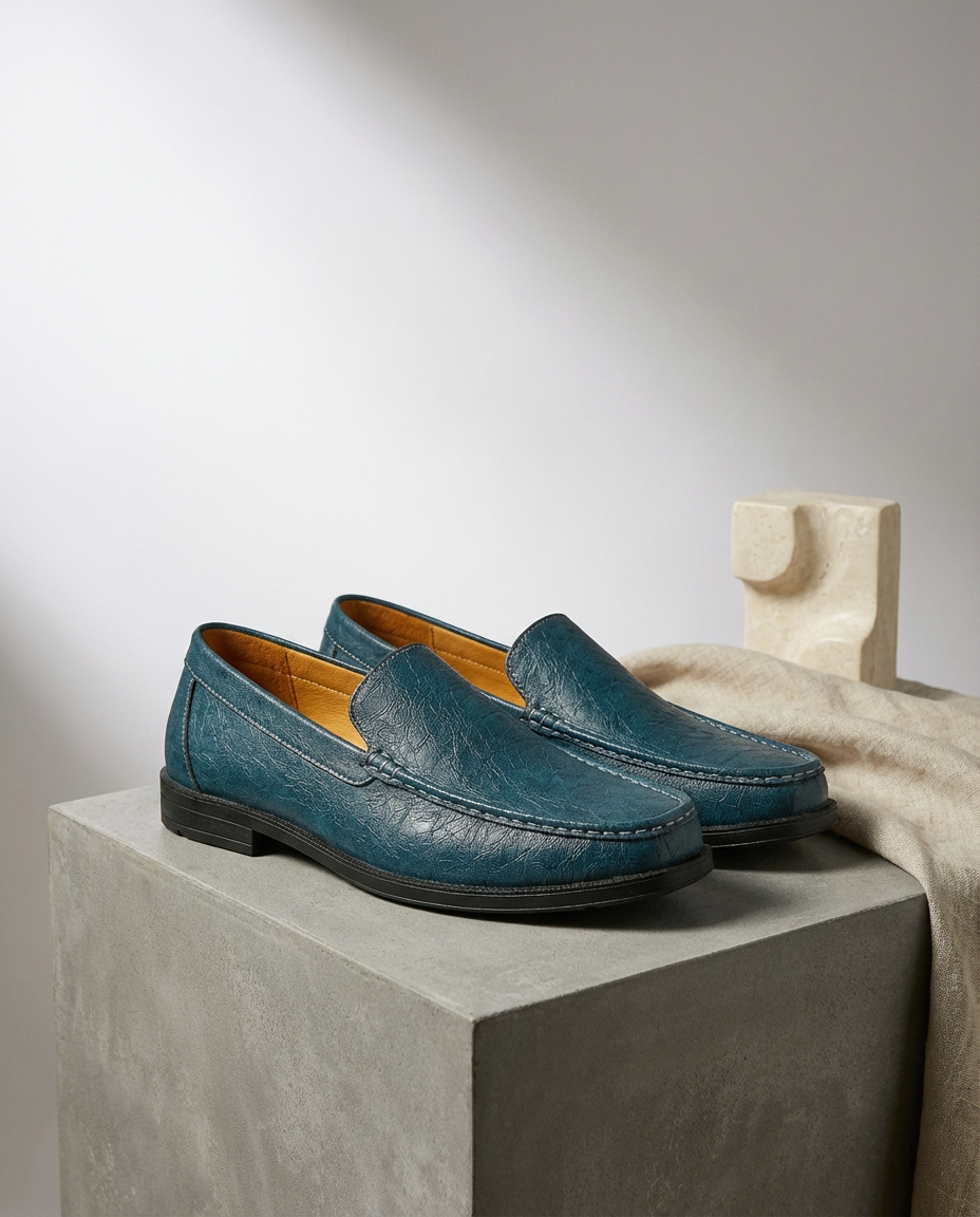 Mokasyny Męskie Skórzane | Klasyczny Krój | Komfortowa Konstrukcja | Na Co Dzień