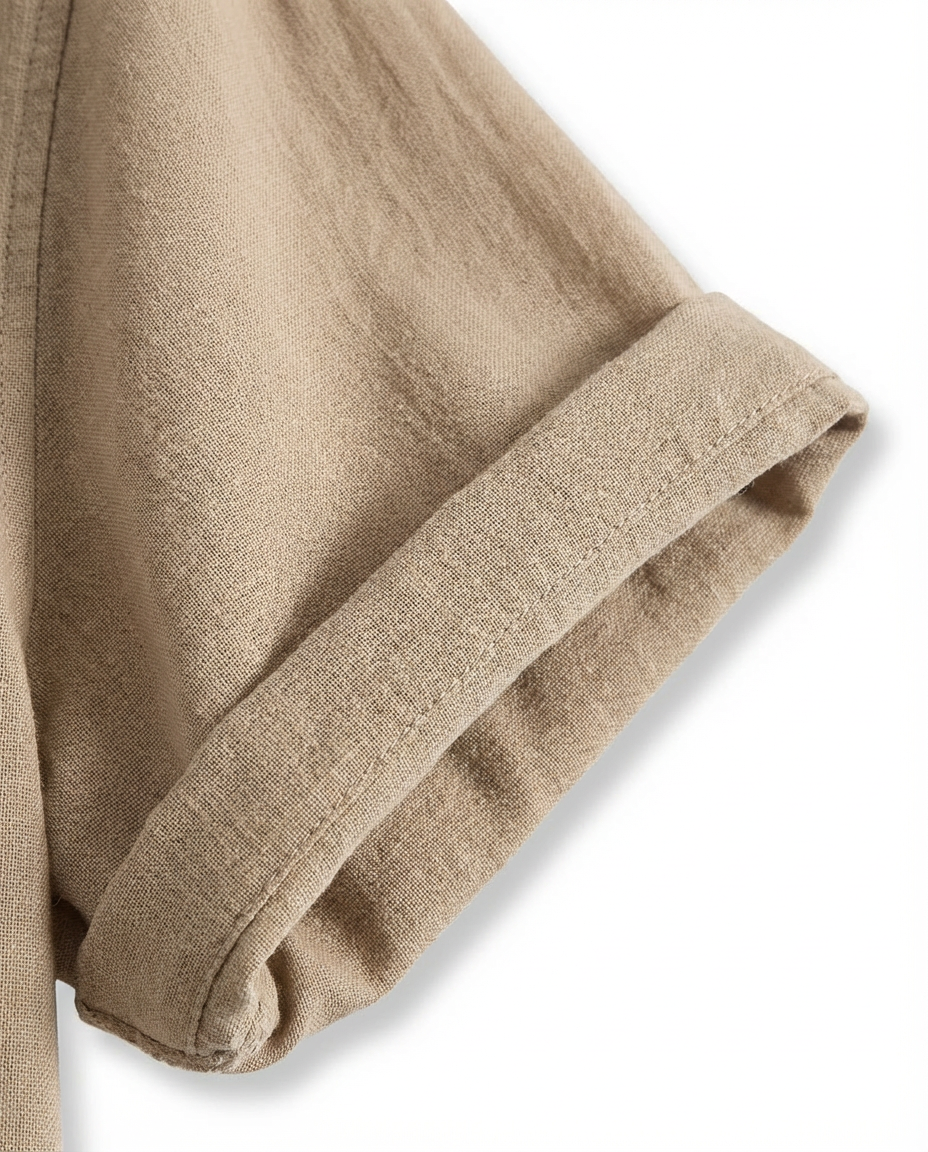 Zestaw Męski Koszula i Spodnie | Luźny Krój | Lekki Len | Na Lato