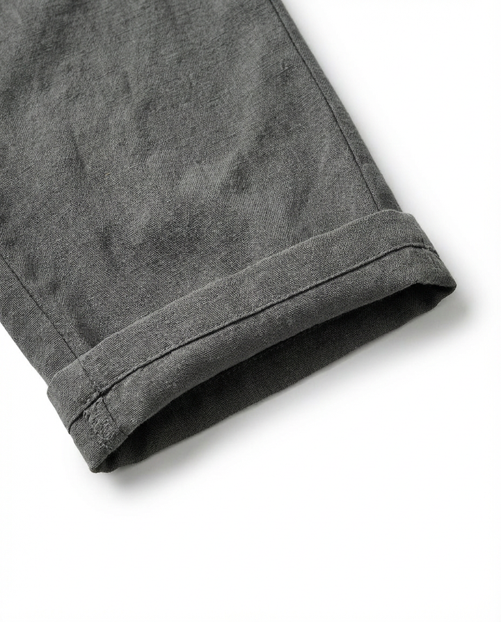 Spodnie Męskie Spodnie Lniane Męskie | Luźny Krój | Oddychająca Tkanina | Na Co Dzień