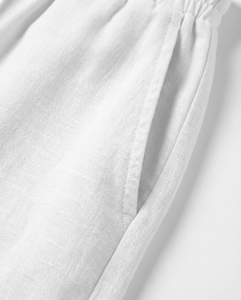 Spodnie Damskie Lniane Wygodne | Luźny Krój | Ekologiczny Len | Na Co Dzień