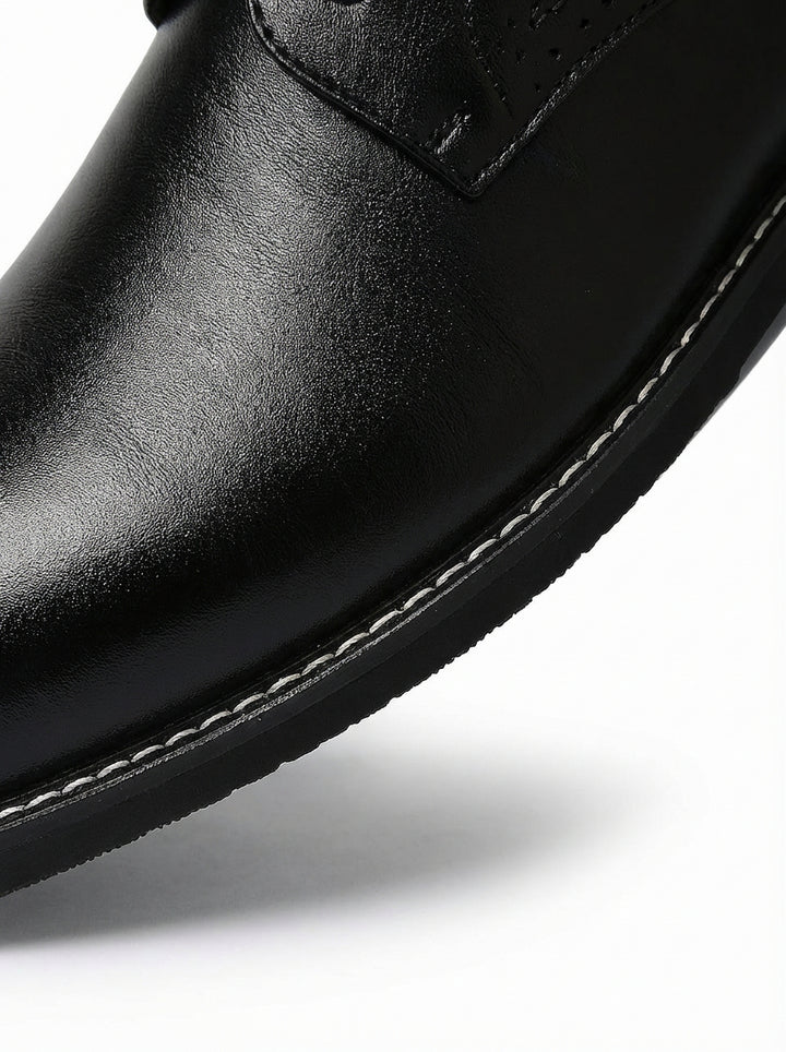 Eleganckie Półbuty Męskie | Klasyczny Oxford | Skórzany Wygląd