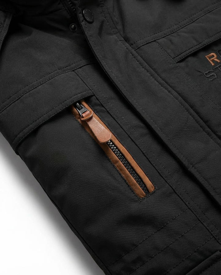 Kurtka Zimowa Męska Kurtka Męska Zimowa | Praktyczny Krój | Odpinany Kaptur | Na Zimowe Aktywności