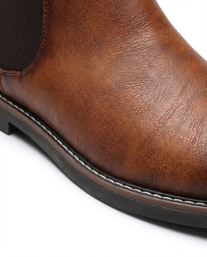 Sztyblety Męskie | Skóra Ekologiczna | Klasyczny Krój - 6