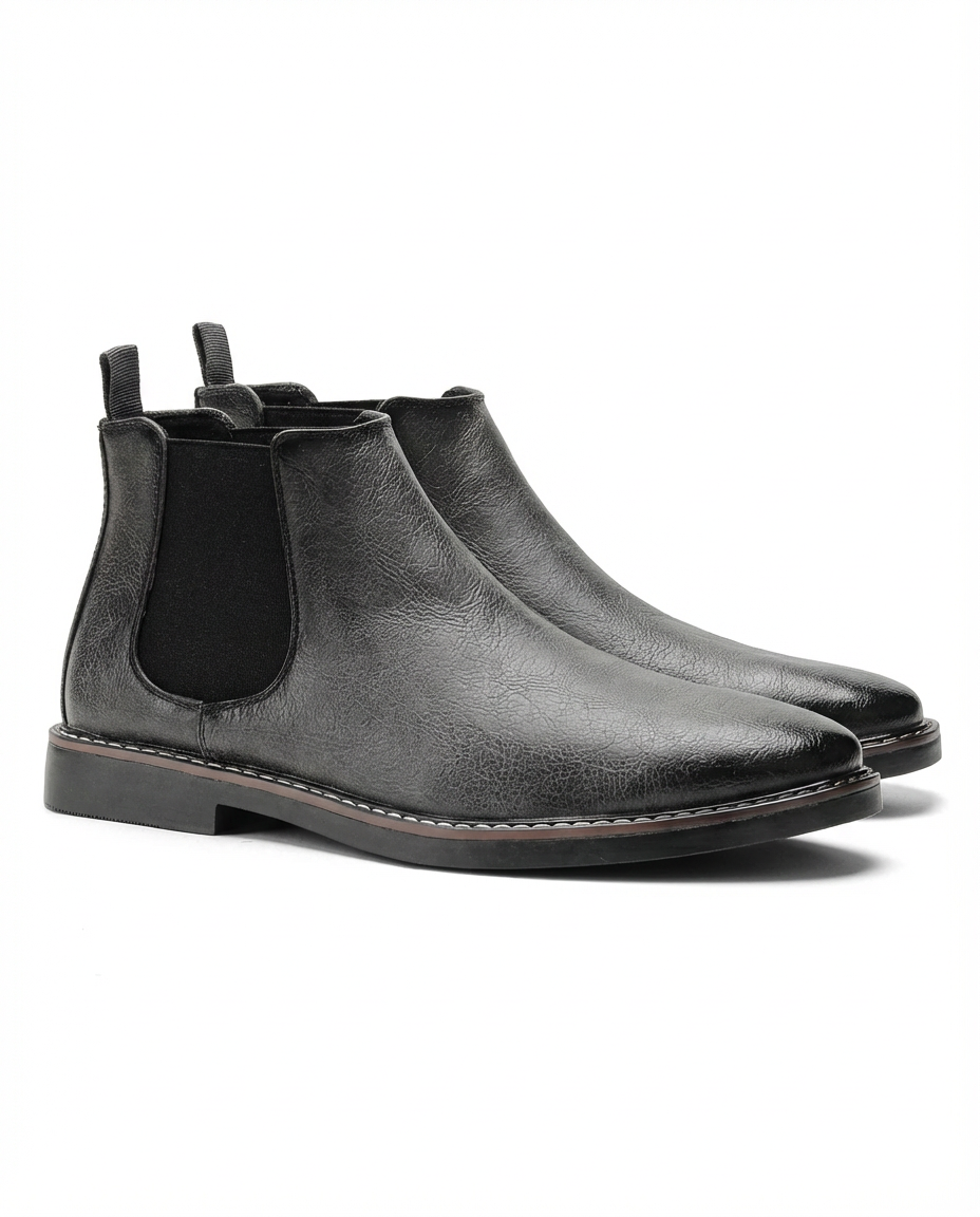 Sztyblety Męskie | Skóra Ekologiczna | Klasyczny Krój - 10