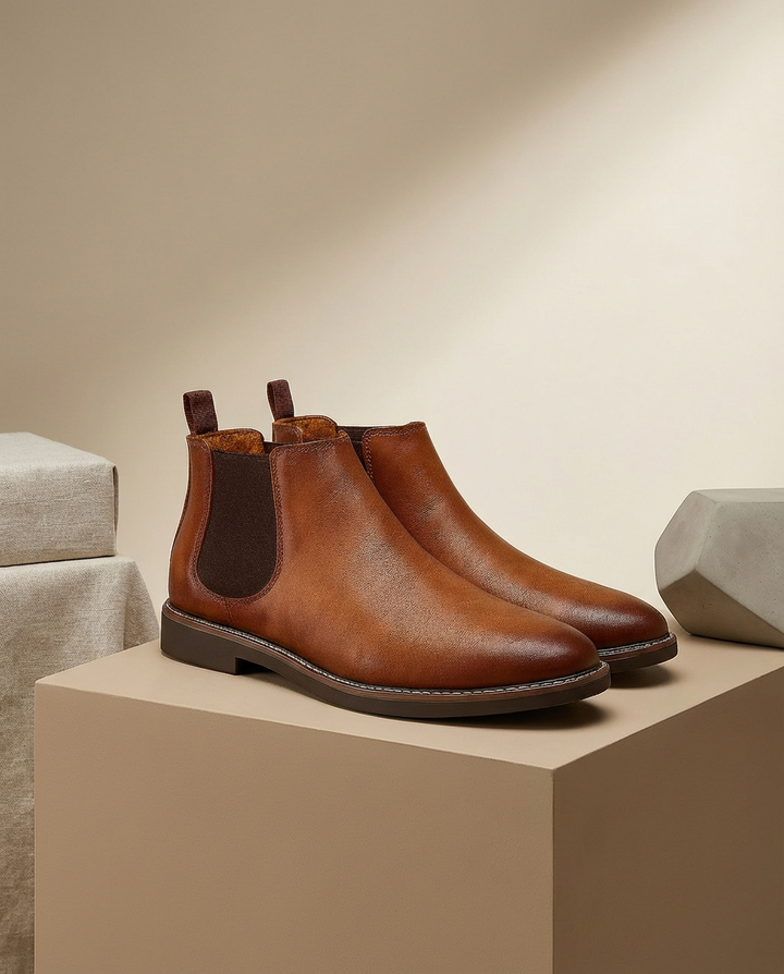 Sztyblety Męskie | Skóra Ekologiczna | Klasyczny Krój - 3