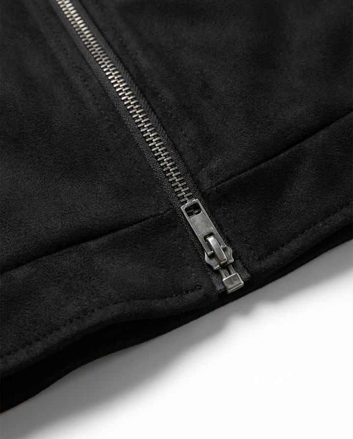 Damska Ramoneska | Skórzana Kurtka z Zamkami | Klasyczny Rockowy Styl - 7