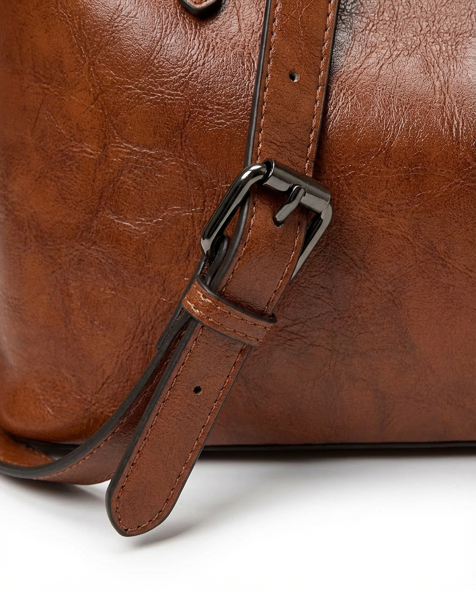 Torebka Damska na Ramię | Klasyczna Forma | Regulowany Pasek | Na Co Dzień i do Pracy - 6