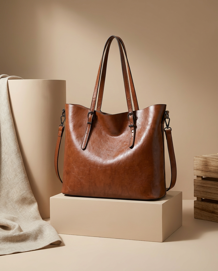 Torebka Damska na Ramię | Klasyczna Forma | Regulowany Pasek | Na Co Dzień i do Pracy - 4