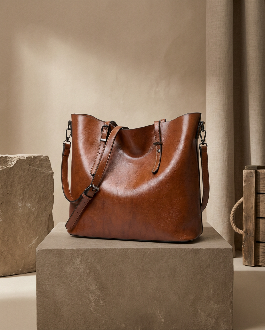 Torebka Damska na Ramię | Klasyczna Forma | Regulowany Pasek | Na Co Dzień i do Pracy - 3