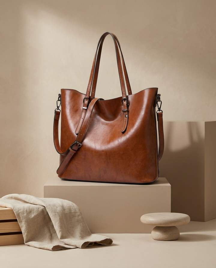 Torebka Damska na Ramię | Klasyczna Forma | Regulowany Pasek | Na Co Dzień i do Pracy - 5