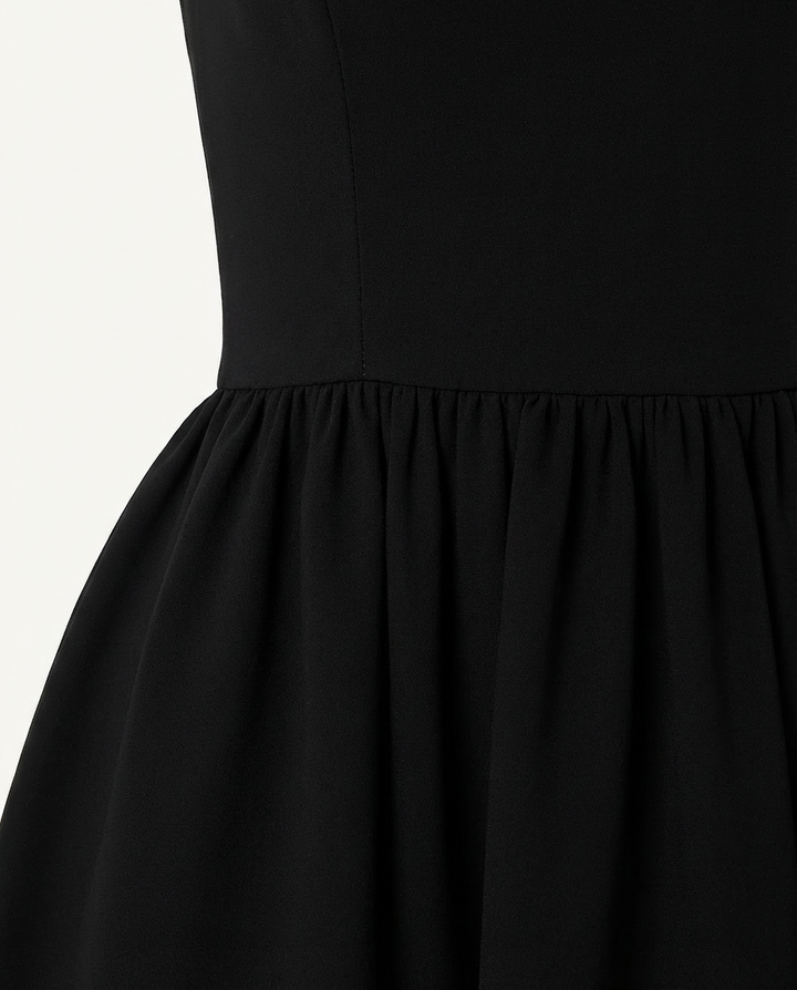 Elegancka Rozkloszowana Sukienka Midi | Bez Rękawów | Ponadczasowa i Szykowna - 6