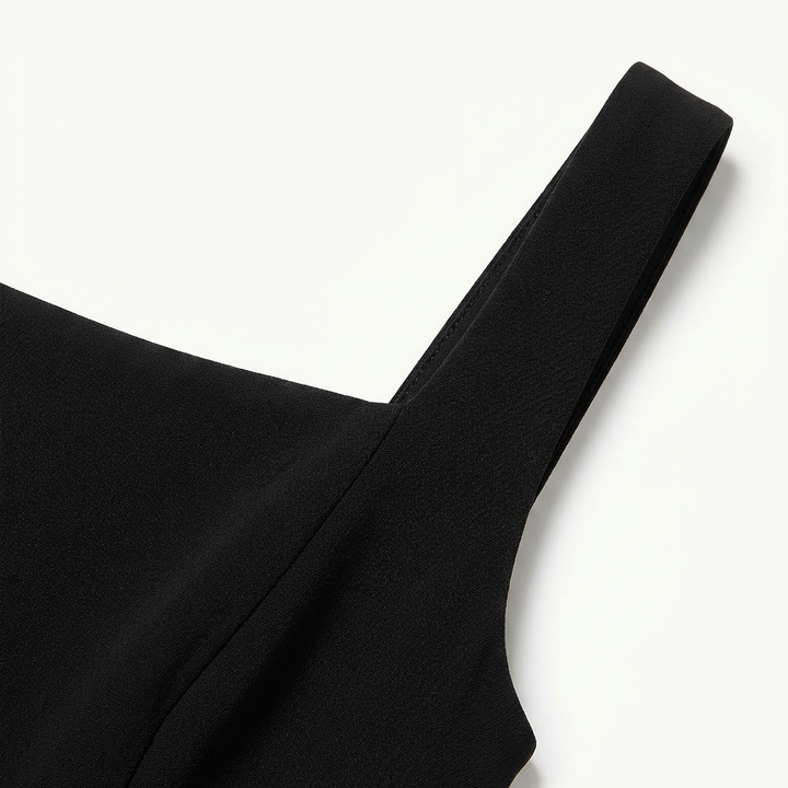 Elegancka Rozkloszowana Sukienka Midi | Bez Rękawów | Ponadczasowa i Szykowna - 8