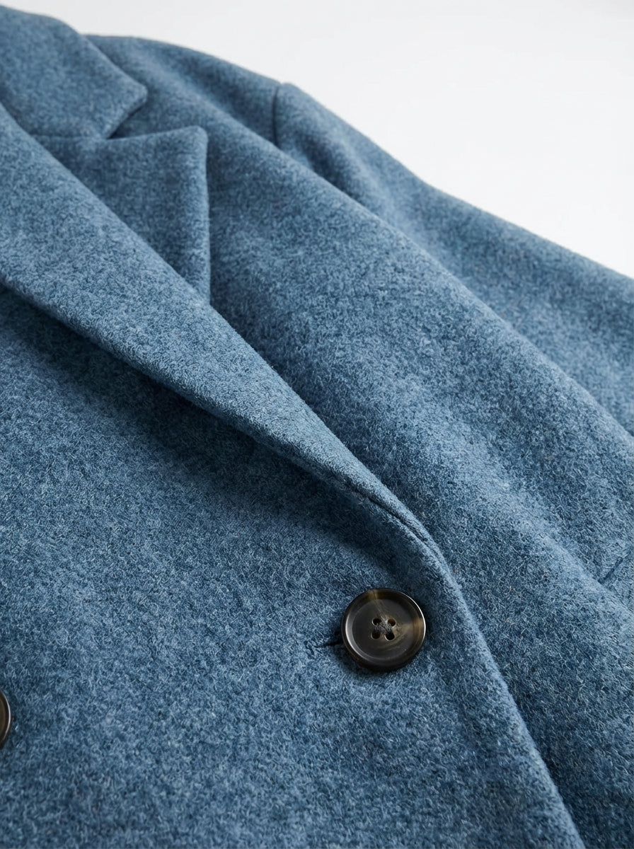 Płaszcz Damski Oversize | Miękka Wełniana Tkanina | Minimalistyczny Styl | Na Jesień i Zimę