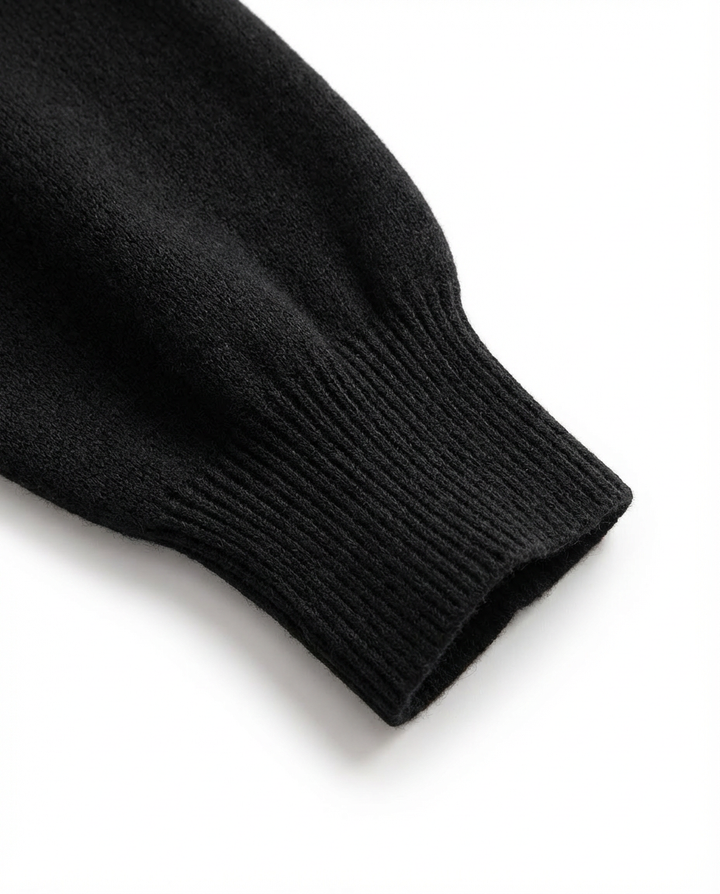 Daisy Dwuczęściowy Zestaw Domowy | Luźny Sweter z Golfem, Spodnie z Wysokim Stanem - 7