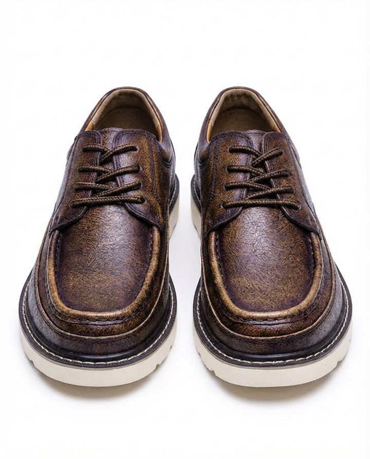 Męskie skórzane mokasyny | Niski profil | Wygodna wkładka | Do pracy i na co dzień