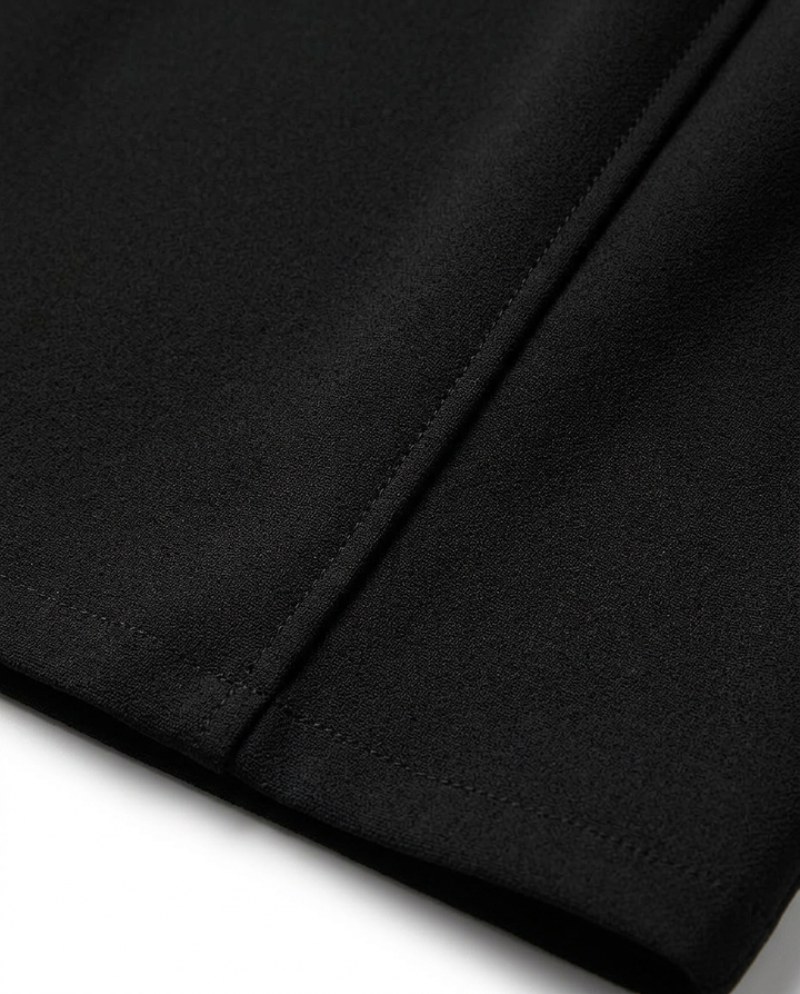 Sukienka Damska Elegancka | Strukturalny Krój | Długie Rękawy | Do Pracy