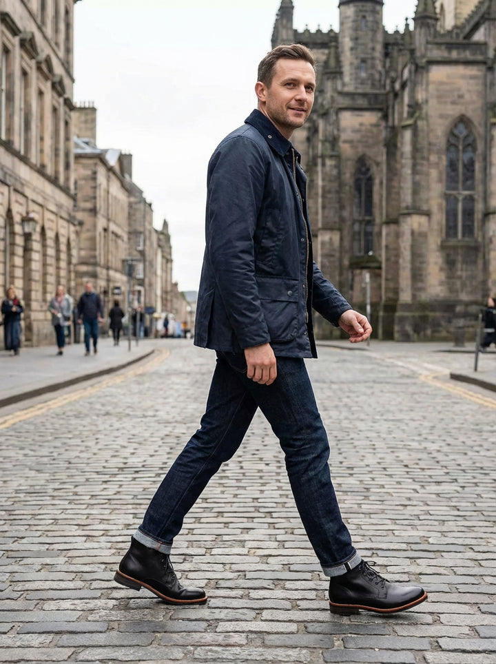 Buty Męskie Skórzane Sznurowane | Klasyczne Trzewiki | Styl Casual i Elegancki