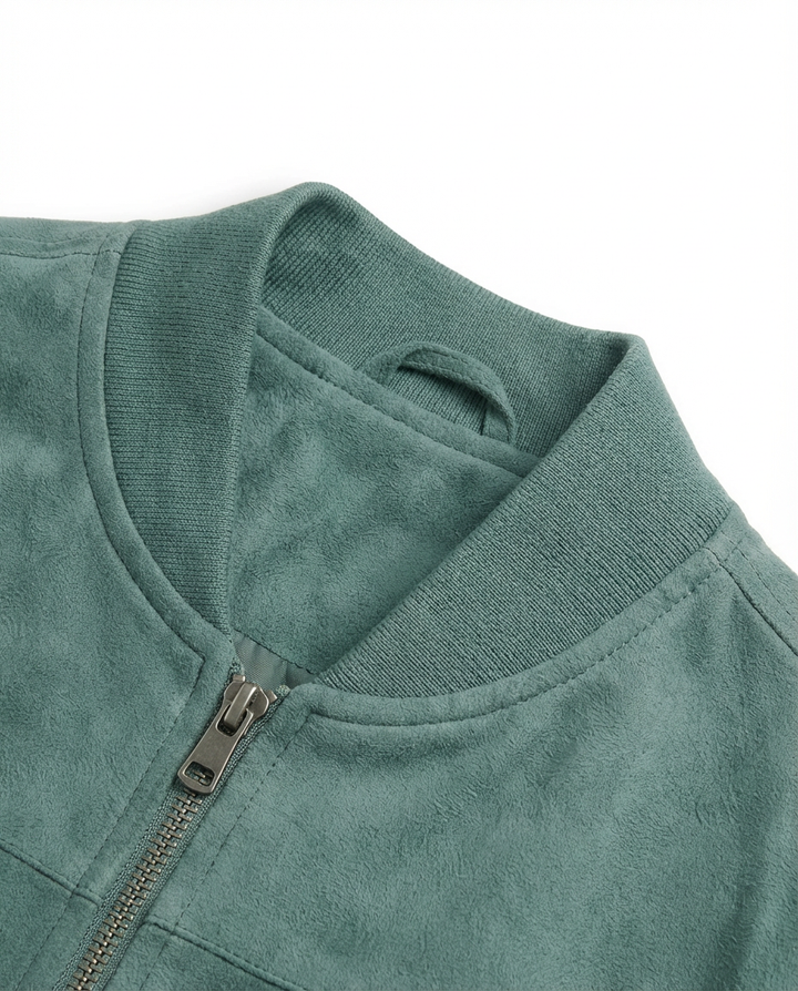 Kurtka Męska Zamszowa | Klasyczny Krój | Wygodny Materiał | Na Co Dzień