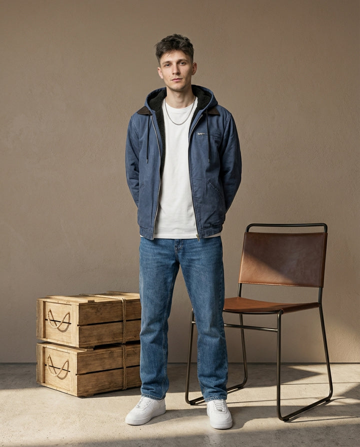 Kurtka Męska Ciepła Elegancka | Dopasowany Krój | Praktyczne Detale | Na Co Dzień