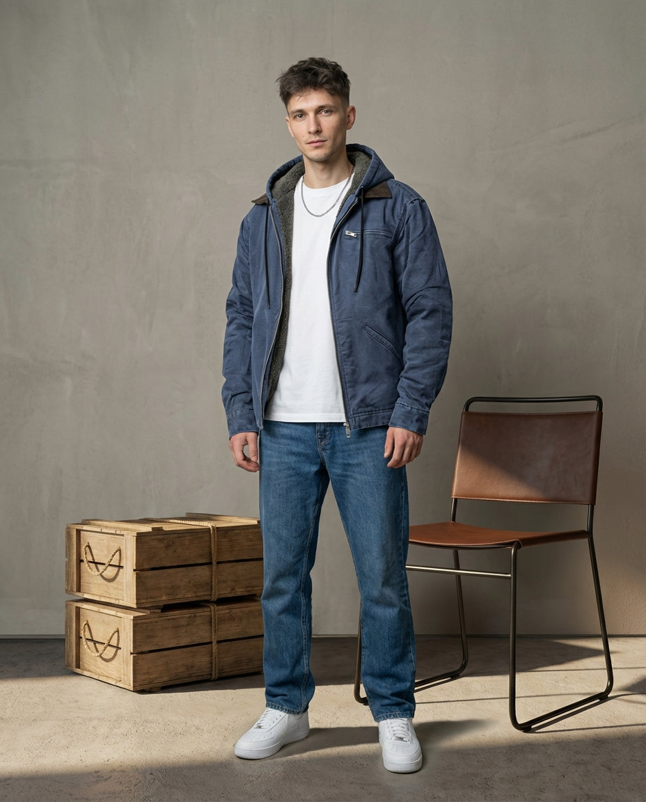 Kurtka Męska Ciepła Elegancka | Dopasowany Krój | Praktyczne Detale | Na Co Dzień