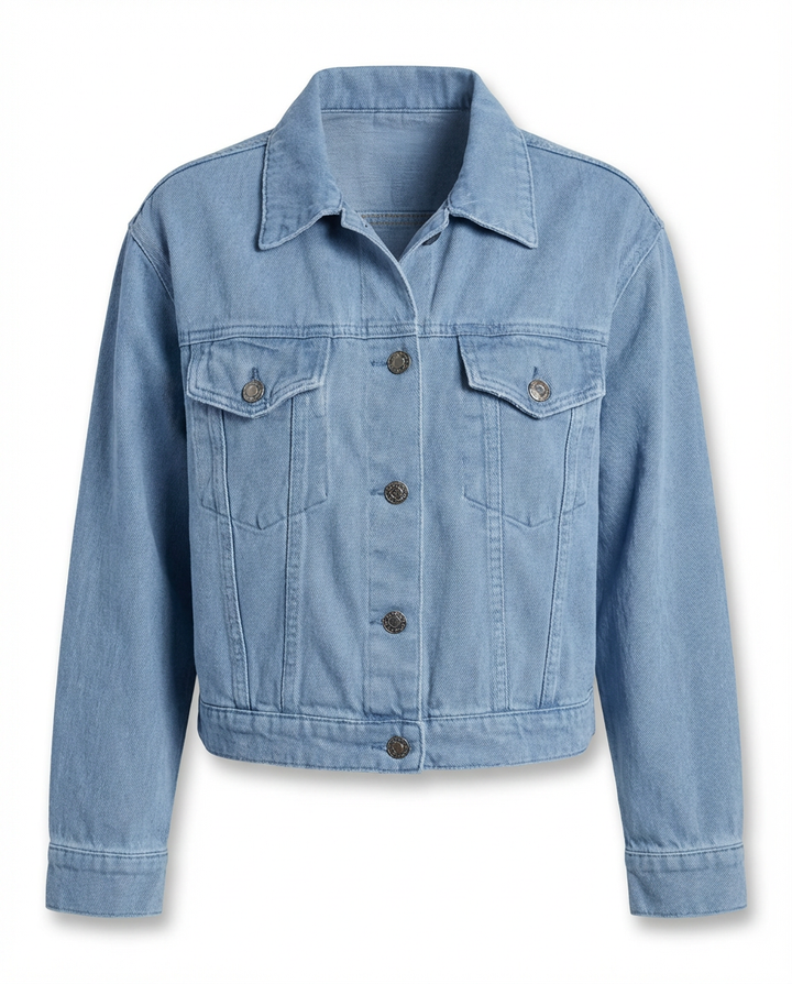 Kurtka Dżinsowa Damska Dzinsowka | Klasyczny Krój | Wytrzymały Materiał | Na Co Dzień