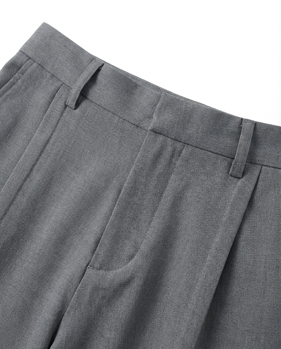 Spodnie plisowane męskie | Luźny krój | Wygodny materiał | Na co dzień