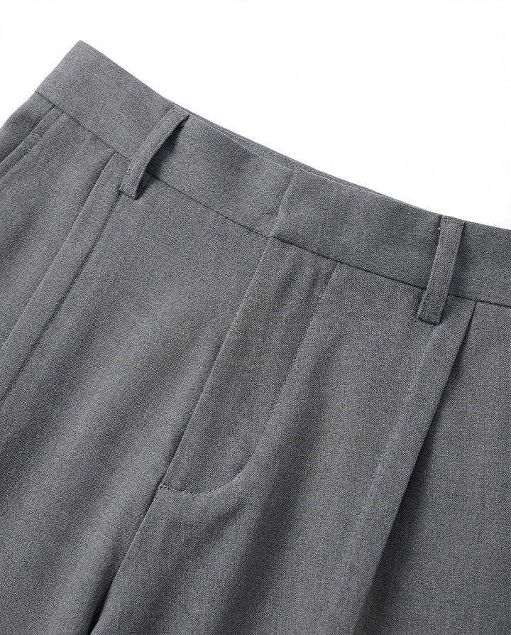 Spodnie plisowane męskie | Luźny krój | Wygodny materiał | Na co dzień