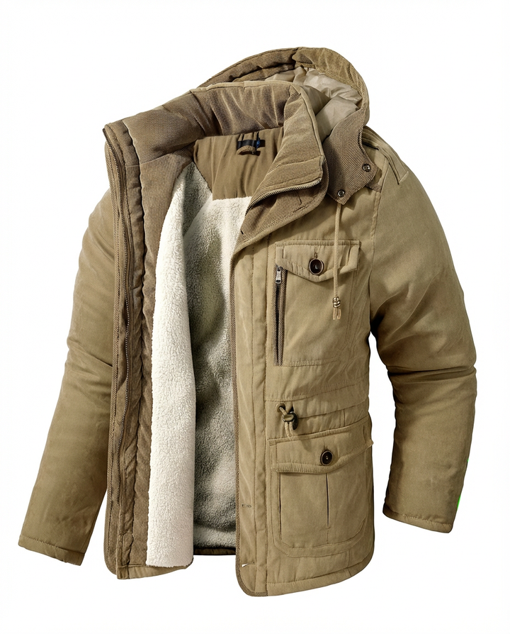 Męska kurtka zimowa | Długi krój | Wysoka izolacja | Na zimę