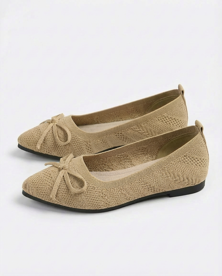 Buty Damskie Dzianinowe | Płaska Podeszwa | Wygodna Wkładka | Na Lato