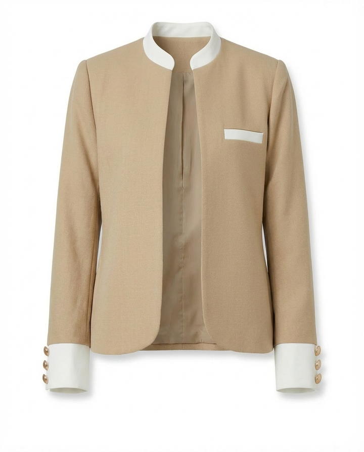 Marynarka Damska Marynarki Damskie | Dopasowany Krój | Wysoki Kołnierz | Na Co Dzień