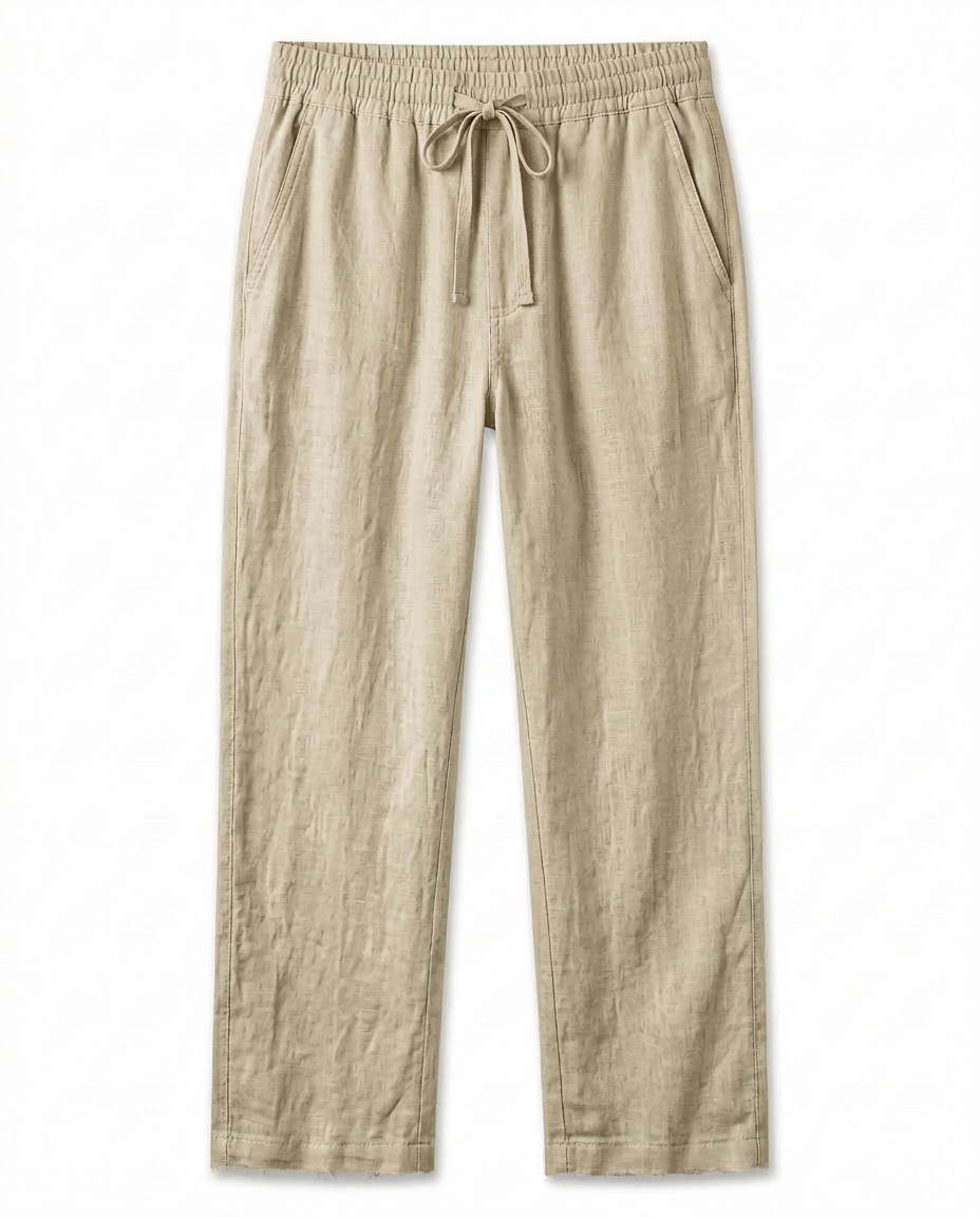 Spodnie Męskie Spodnie Lnianie Męskie | Luźny Krój | Oddychający Materiał | Na Lato